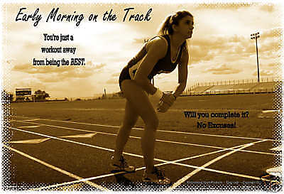 Motivational Running Posters on Being The Best Running Motivational Track Sport Poster Auctions   Buy