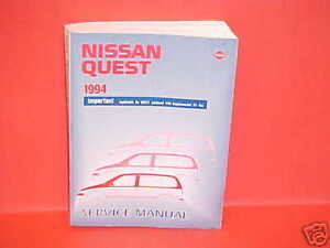 1994 Nissan quest parts manual #6