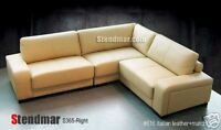 3PC MODERN EURO DESIGN LEATHER SECTIONAL SOFA S365