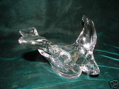 Vintage Princess House Crystal Glass Bird Statue  