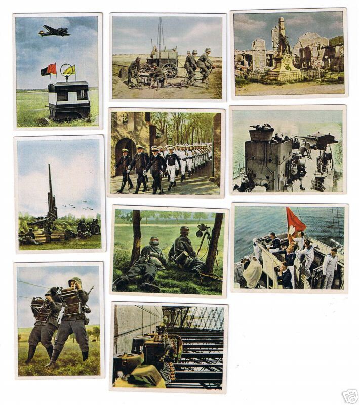 DIE DEUTSCH WEHRMACHT & DER WELTKRIEG Cigarette Cards  