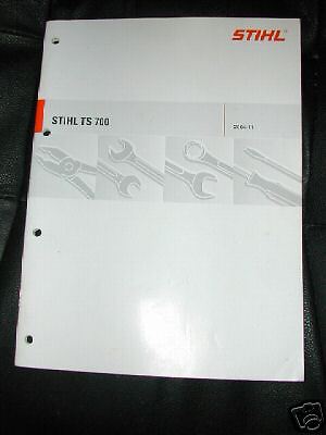 TS 700, 800 Stihl Cut Off Saw Service Manual *New*  