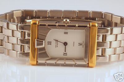 Ladys 18k & SS VAN CLEEF & ARPELS Facade Watch New  