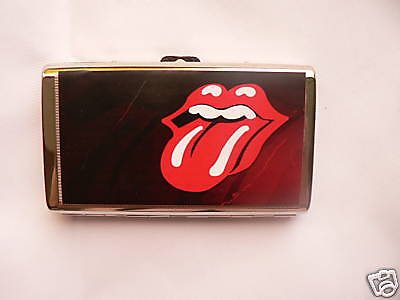 Rolling Stones business card case wallet music band 