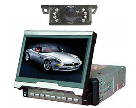 Car Motorized 7LCD TFT In Dash TV Monitor + IR Camera  