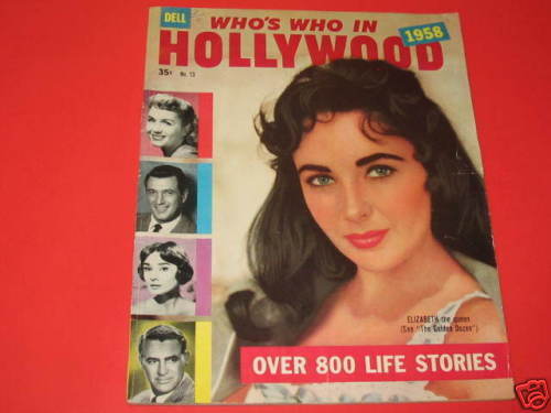 WHOS WHO IN HOLLYWOOD 1958 magazine LIZ,REYNOLDS,GRANT  