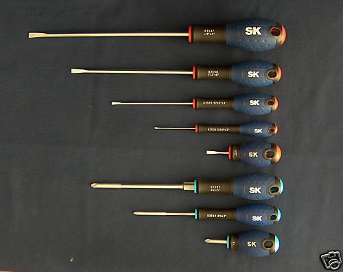 SK TOOLS EXPERT2 SCREWDRIVER COMBINATION SET 8 SET NEW  