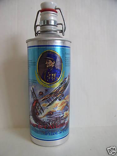   Pilots Beer Aluminum Empty beer bottle made in Germany Collectible