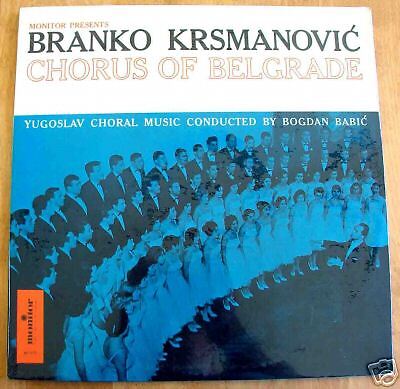 Branko Krsmanovic Chorus of Belgrade LP, Bogdan Babic  