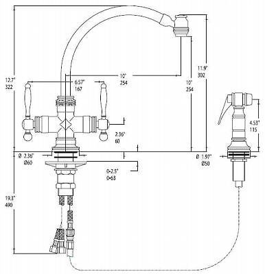 BLANCO Traditional Kitchen Faucet   440626  