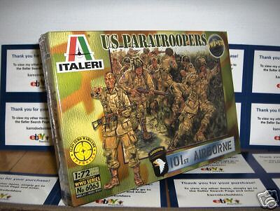 72 US PARATROOPERS 101st AIRBORNE   ITALERI # 6063  