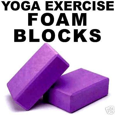 YOGA Foam Exercise Blocks (Bricks)   2 Pieces  