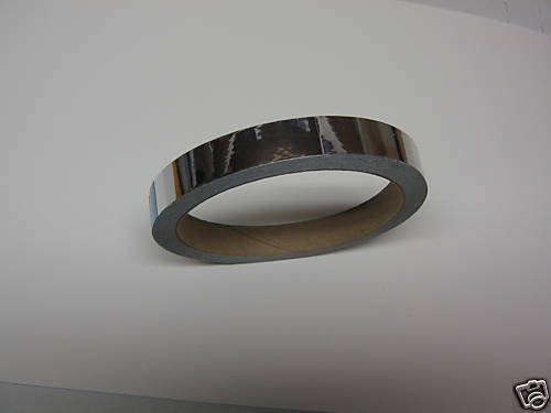 Silver Chrome Tape Vinyl 1/4 x 50 feet,   