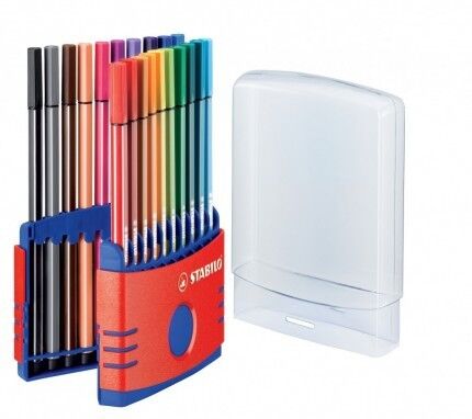 STABILO Pen 68 ColorPARADE in KLAPPBOX 20 Stifte NEU  