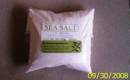 Sea Salt, Fine Ground from Dead Sea, 1lb bag $5.75  