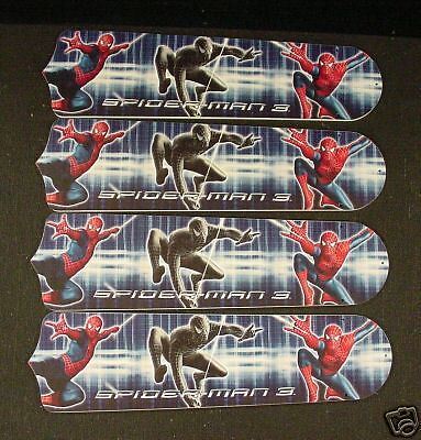 New SPIDERMAN 3 SPIDER MAN 42" Ceiling Fan BLADES ONLY