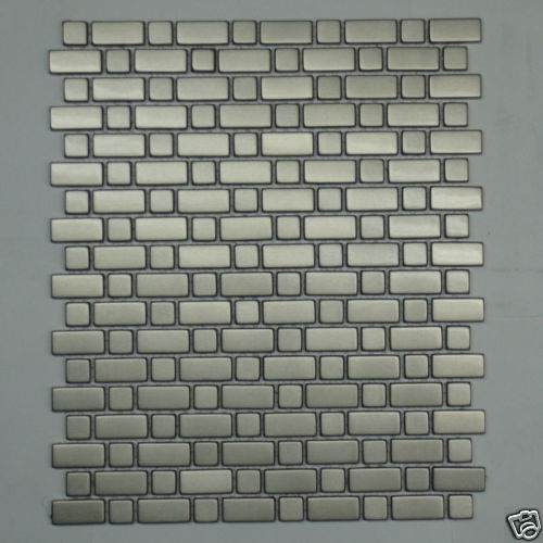 Stainless Steel Metal Tile Mosaic backsplash wall 4m40  