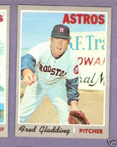 1970 Topps BB #208 Fred Gladding/Astros EX/EX+  