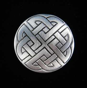 Pewter Button Five Celtic Knot Buttons SCA LARP 0752  