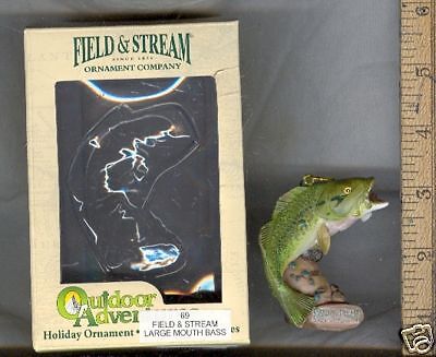 Kurt Adler Field & Stream Ornament Large Mouth Bass  