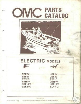 1983 Evinrude Johnson electric Outboard Parts Catalog  