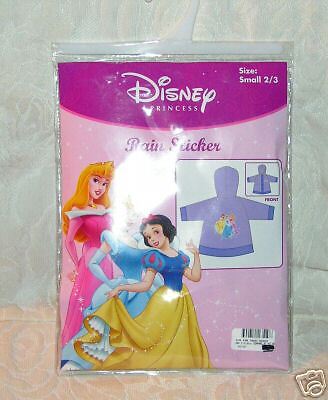 DISNEY PINK PRINCESS RAINCOAT RAIN SLICKER SIZE SMALL  