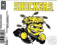 WSU SCHOCKERS NCAA STATIC CLING DECAL  