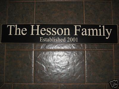 LDS FAMILY NAME CUSTOM ESTABLISHED DATE WOODEN SIGN  