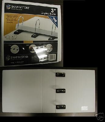 Gapless Binder Snap N Store Qty 2 Whirte  