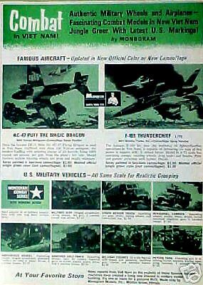 1967 Viet Nam~WWII Planes~Trucks Combat Vehicles Model Combat War Kits 