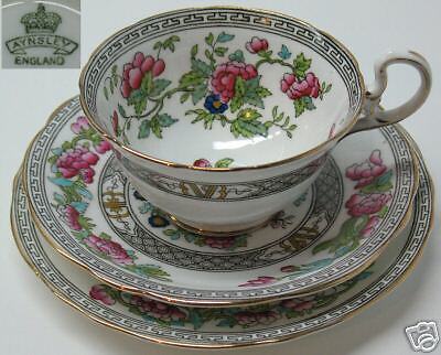 Aynsley Indian Tree Trio Cup & Saucer Side Plate A1173  