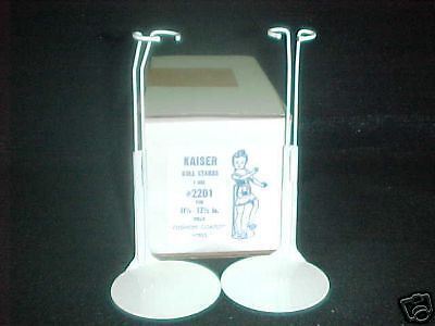 KAISER DOLLSTANDS for BARBIE and LIKE DOLLS   WHITE NEW X 24 STANDS 