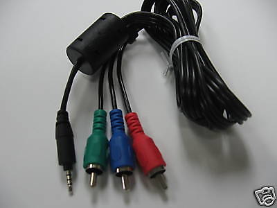 5mm Jack 3 RCA Component Video AV Cable for HDTV DVD  