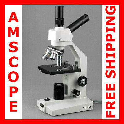 40x 400x BIOLOGICAL DUAL VIEW COMPOUND MICROSCOPE 013964560527  
