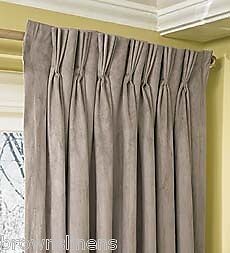 THERMAL LINED DRAPERIES  144 WIDE X 84 LONG BEIGE  