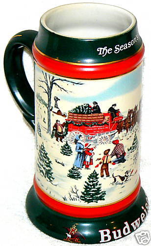 BUDWEISER 1991 SUSAN SAMPSON BEER STEIN  