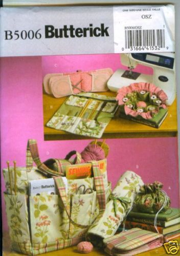 Butterick 5006 Knitting Bag Case Organizer Pattern NEW  