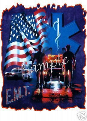 EMT T Shirt Iron On Decal Transfer  
