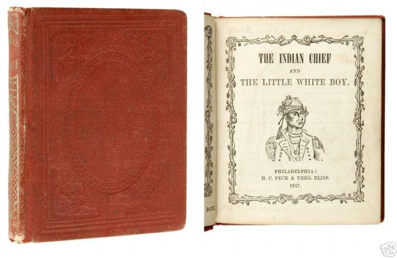 1857 INDIAN CHIEF AND LITTLE WHITE BOY Leonard Baskin  