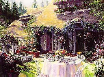 STEPHEN SHORTRIDGE BREAKFAST IN THE GARDEN GICLEE  