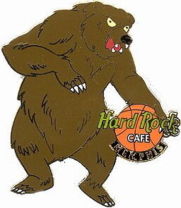Hard Rock Cafe MEMPHIS Grizzly Bear Basketball Logo PIN  