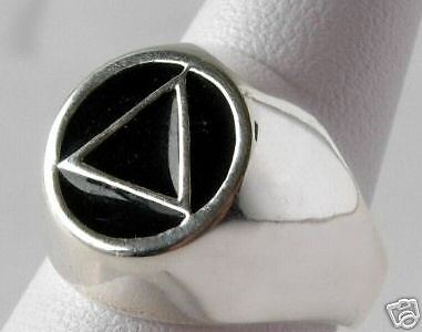 AA Alcoholics Anonymous Sterling Silver Ring Jewelry  