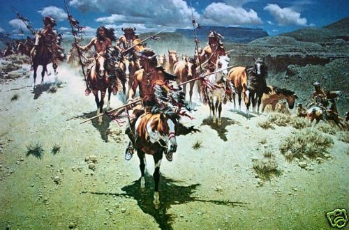 FRANK MCCARTHY    COMANCHE MOON    MINT UNFRAMED   ORIGINAL FOLDER 