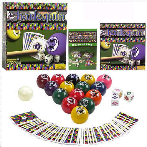 Harlequin Family Set Billiard Snooker Pool Balls Game  