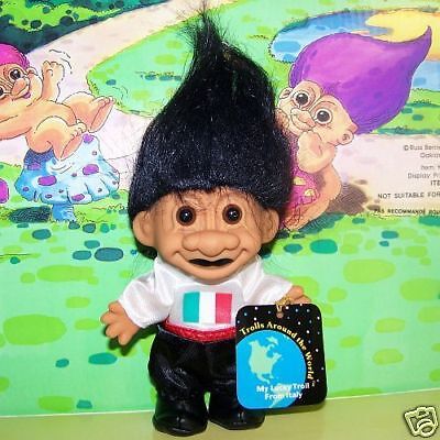 RARE Russ Trolls Around the World Italy Troll Doll NEW  