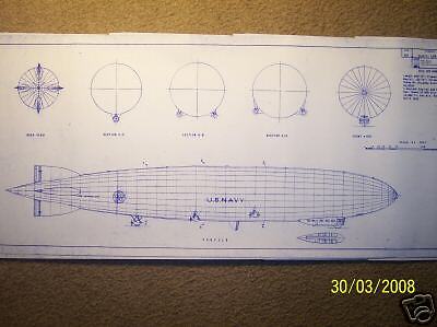 USS LOS ANGELES airship model plans  