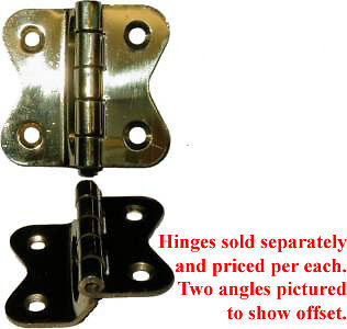 1506 HOOSIER STYLE BRASS OFFSET HINGE  