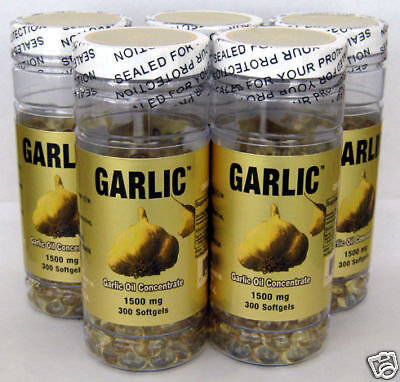 5x Garlic Oil, 3mg(15001), 1500 Capsules  