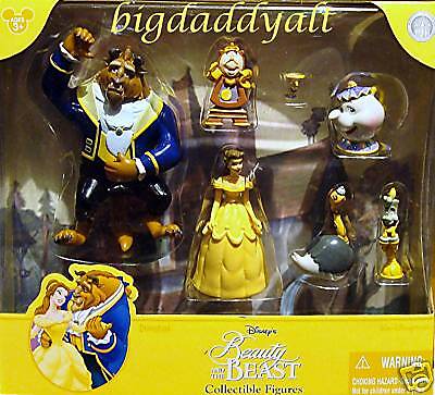 DISNEY BELLE BEAUTY BEAST FIGURINE PLAYSET CAKE TOPPER  