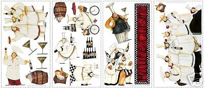 CHEFS Wall Stickers Room Kitchen Decor CUISINE Decals  